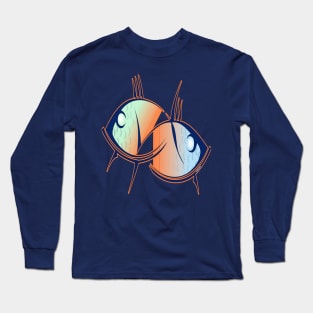 Twin fish fish color Long Sleeve T-Shirt